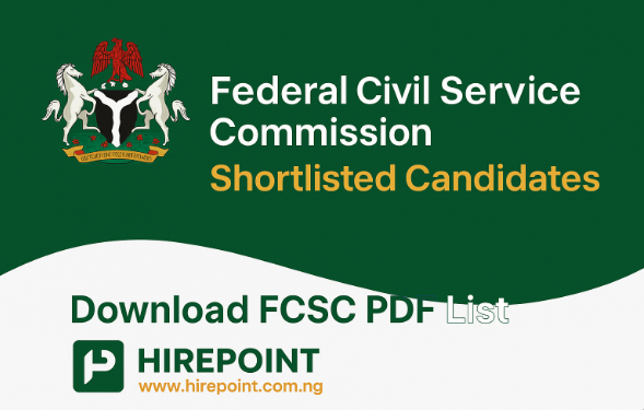 Federal Civil Service Commission Shortlisted Candidates