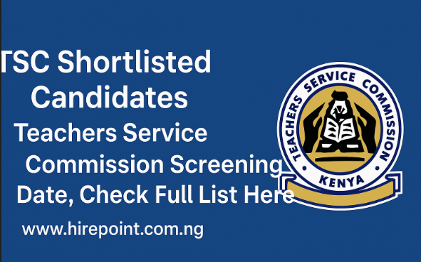 TSC Shortlisted Candidates