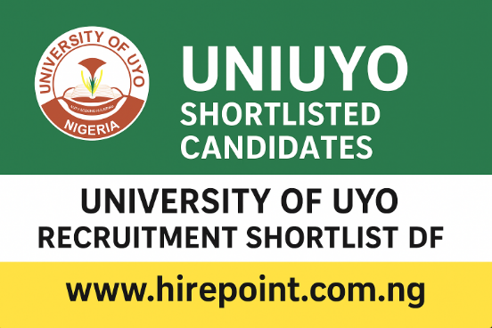 UNIUYO Shortlisted Candidates