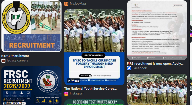 NYSC to Job A Step-by-Step Guide for Corps Members Applying for Federal Recruitment